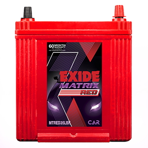 Exide Car Battery Matrix Red MTRED35LBH 35AH