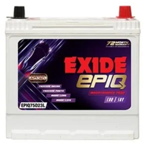 Exide Car Battery EPIQ 75D23L